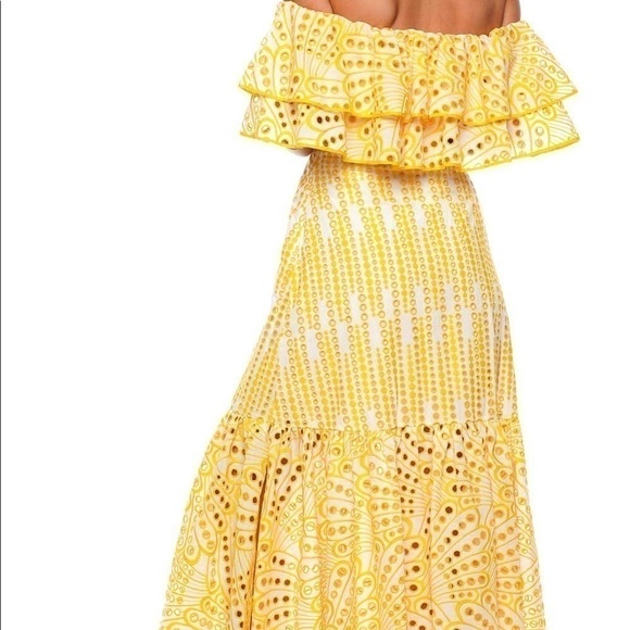 Charo Ruiz Isabella Maxi Dress Yellow - Picture 3 of 10
